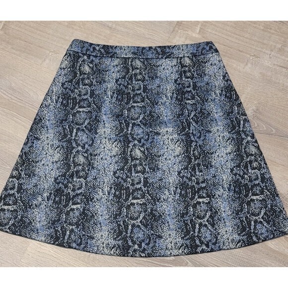 Soho Apparel Blue Black Snake Skin Print Pencil Skirt Women's‎ Size M - Picture 5 of 9